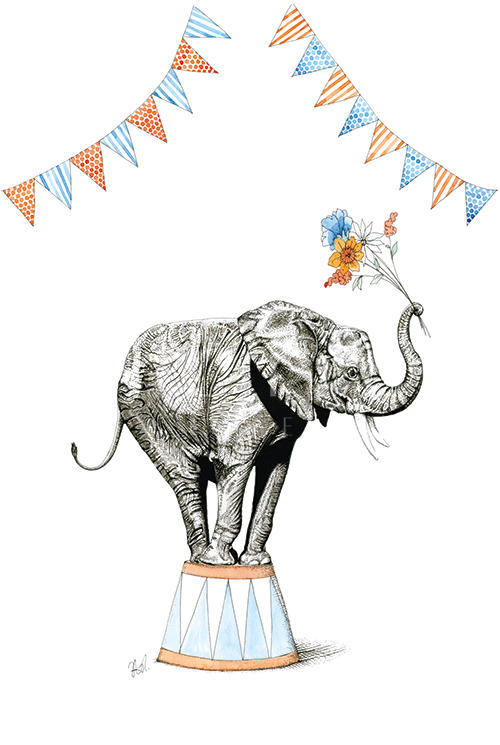 Elephants of Play Wheelbarrow Ⅴ