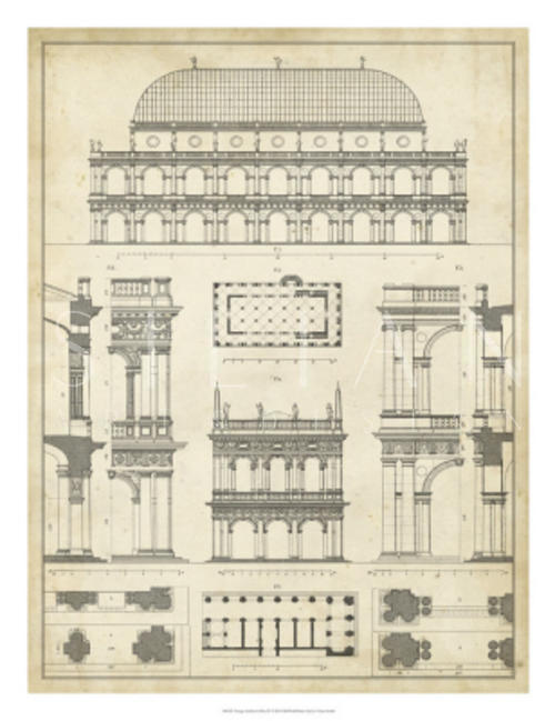 Vintage Architect's Plan IV