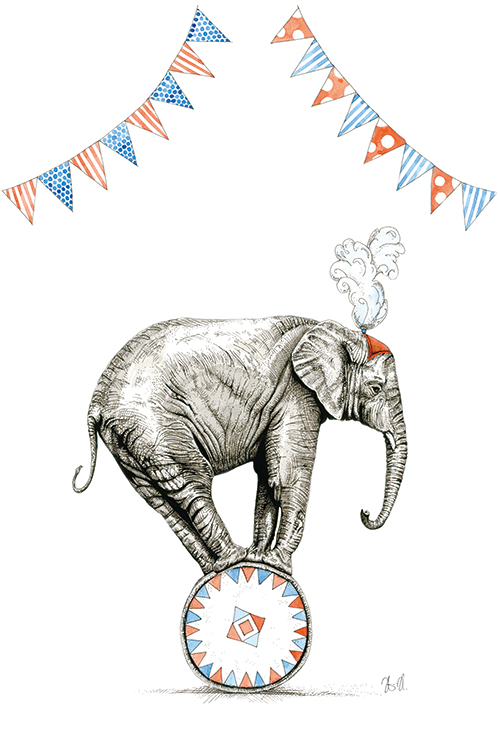 Elephants of Play Wheelbarrow Ⅵ