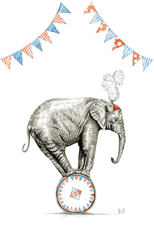 Elephants of Play Wheelbarrow Ⅵ