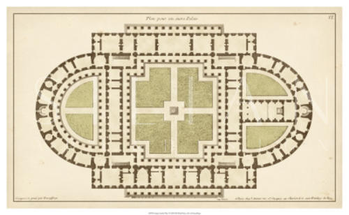 Antique Garden Plan I