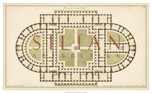 Antique Garden Plan I