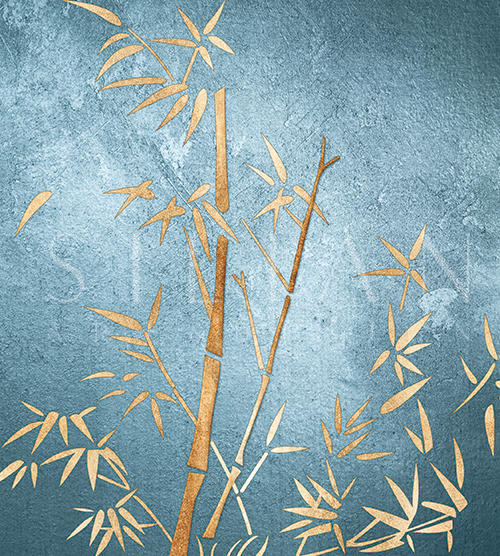 Golden Bamboo Tree IX