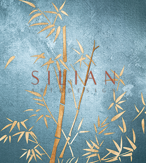 Golden Bamboo Tree IX