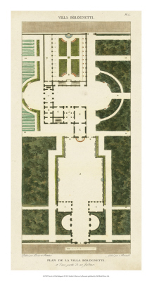 Plan De La Villa Bolognetti