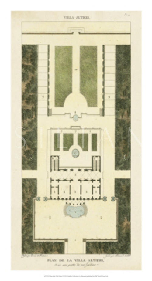 Plan De La Villa Altieri