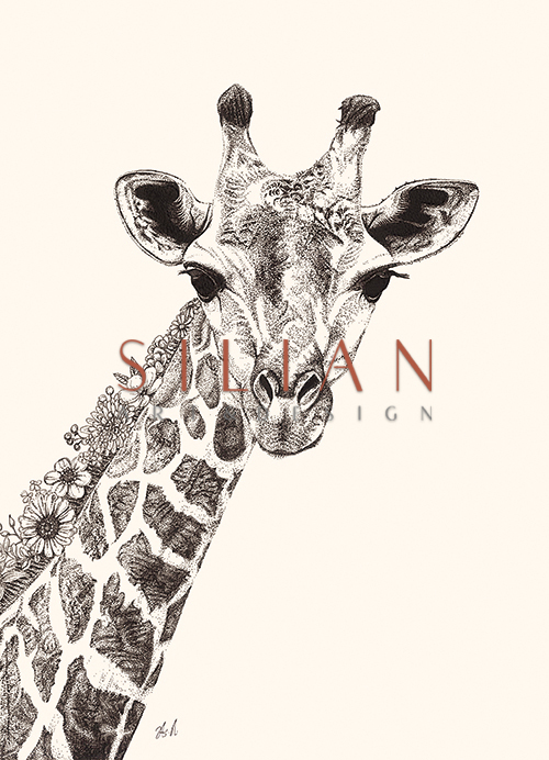 Black And White Animal Painting IV