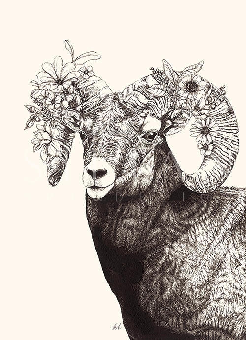Black And White Animal Painting VI