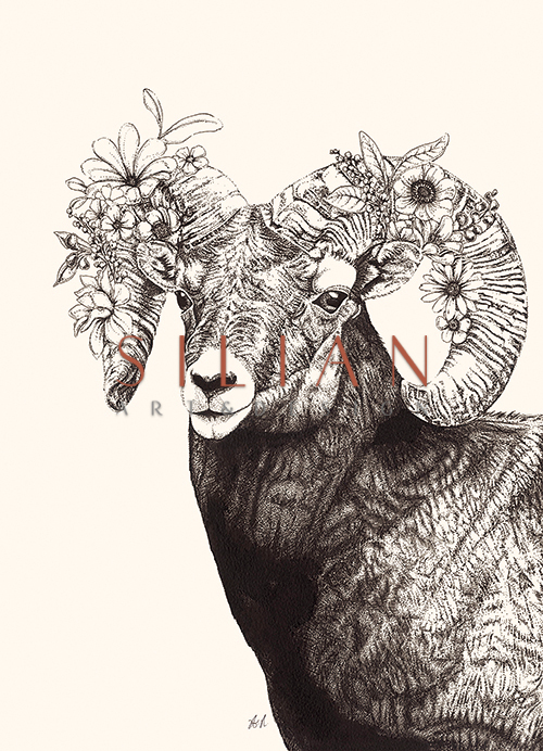 Black And White Animal Painting VI