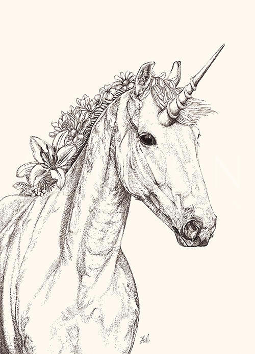 Black And White Animal Painting III
