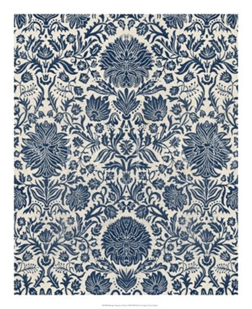 Baroque Tapestry in Navy I