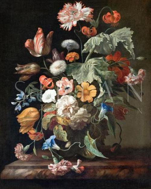Jan van Huysum, Bouquet of Flowers in an Urn