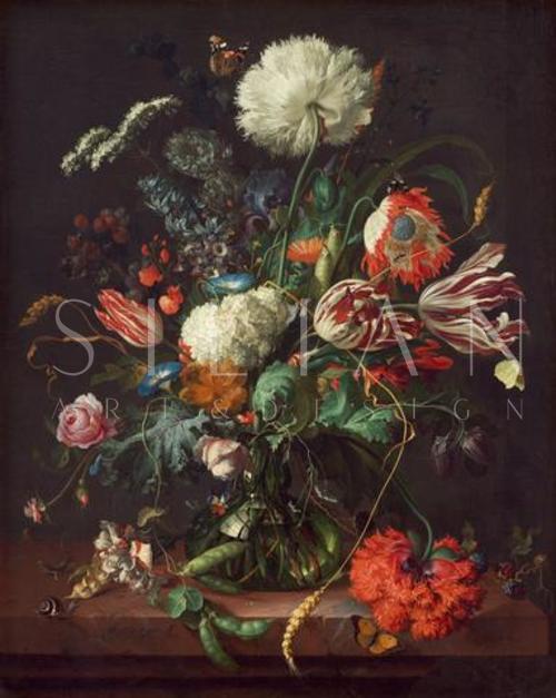 Jan Davidsz de Heem, Vase of Flowers