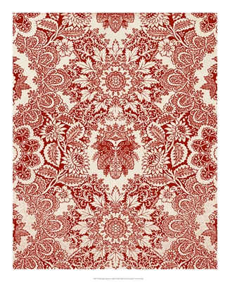 Baroque Tapestry in Red I