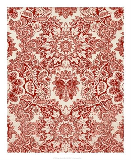 Baroque Tapestry in Red I