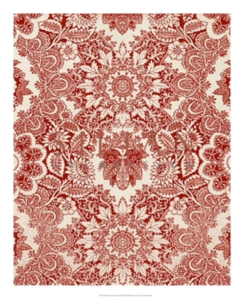 Baroque Tapestry in Red I