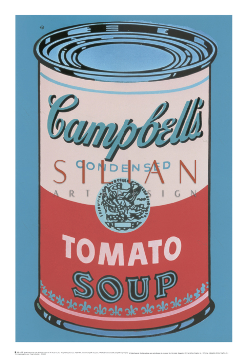 Colored Campbell's Soup Can, 1965 (pink & red)