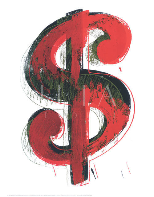 Dollar Sign, 1981 (red)