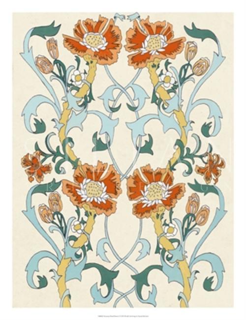 Nouveau Floral Pattern I