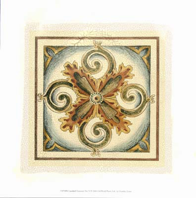 Crackled Cloisonne Tile VI