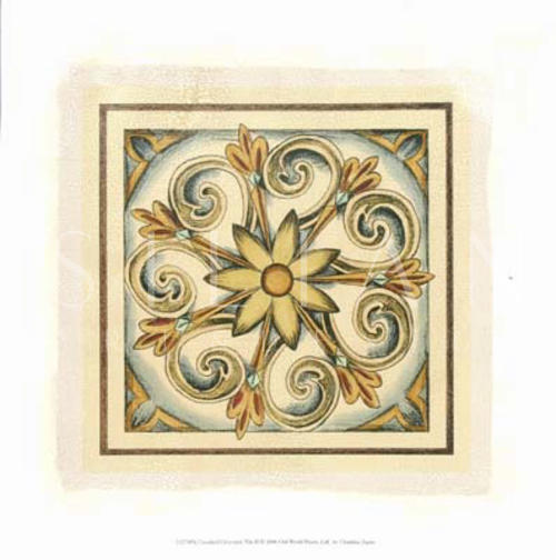 Crackled Cloisonne Tile II