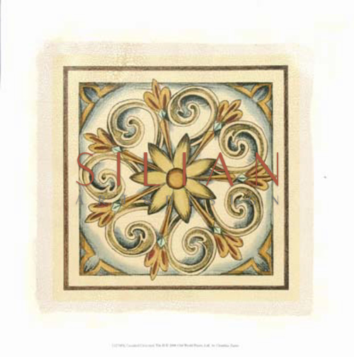 Crackled Cloisonne Tile II