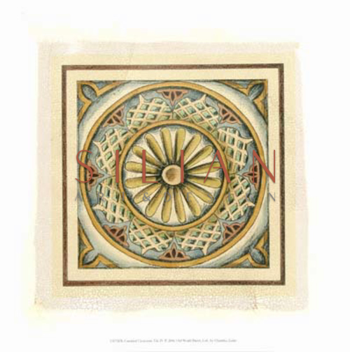 Crackled Cloisonne Tile IV