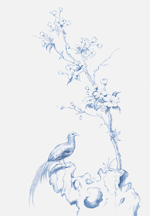 亚洲蓝中国花 IV