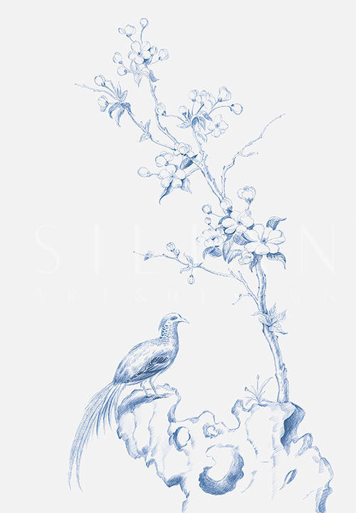 亚洲蓝中国花 IV