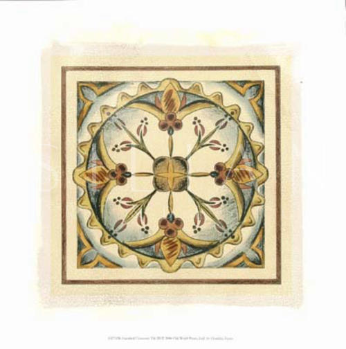 Crackled Cloisonne Tile III