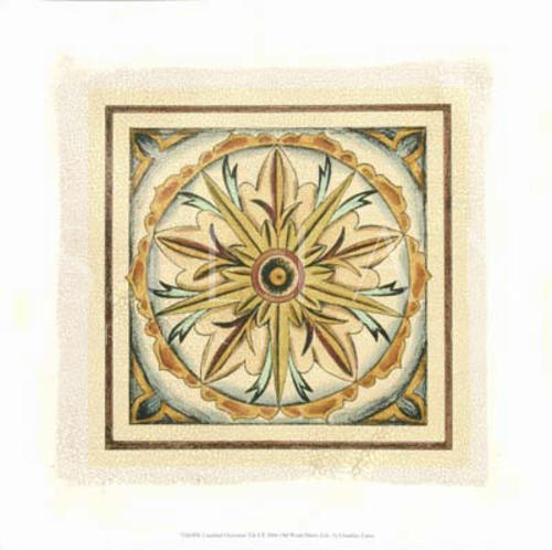 Crackled Cloisonne Tile I