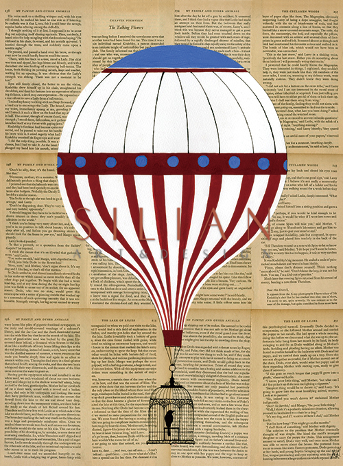 Colorful Hot Air Balloon II