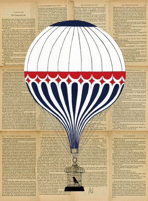 Colorful Hot Air Balloon VI