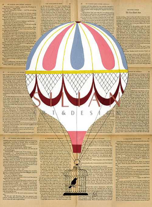 Colorful Hot Air Balloon IV