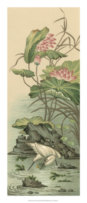 Crane and Lotus Panel II