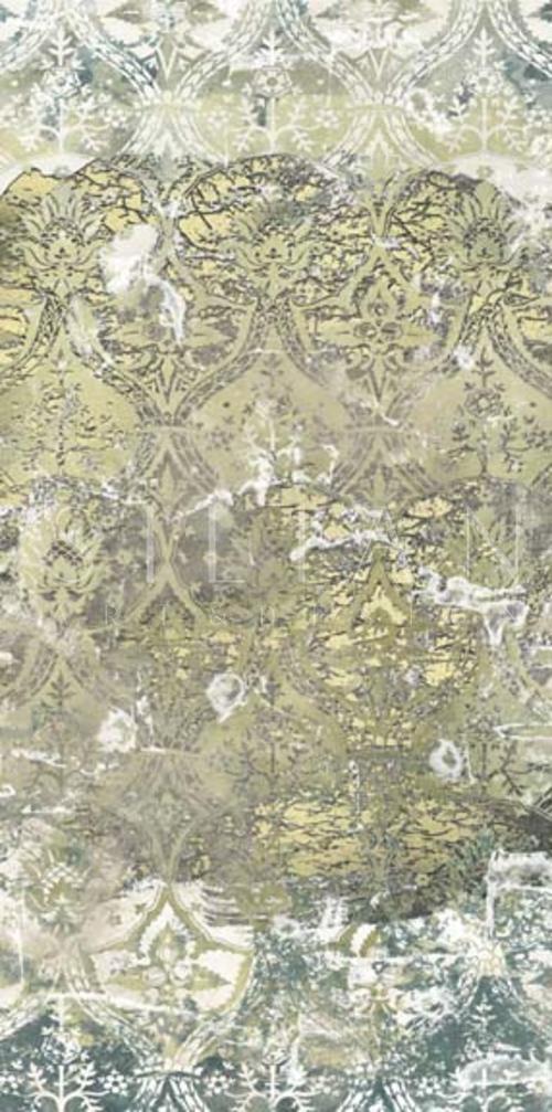 Gilded Emerald Textile I