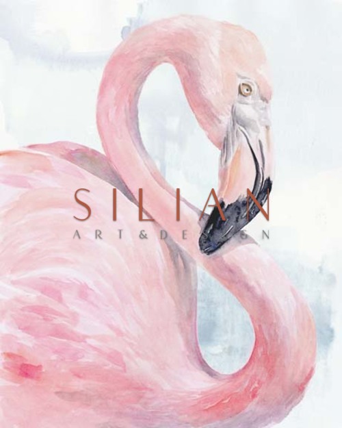 Pink Flamingo Portrait I