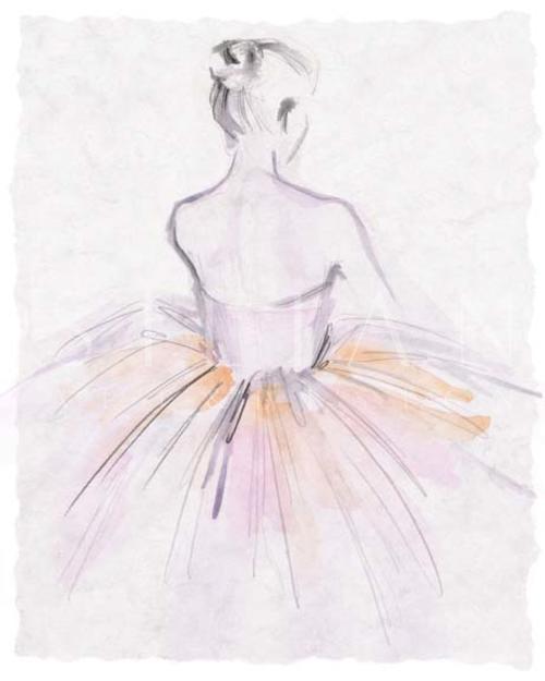 Watercolor Ballerina II