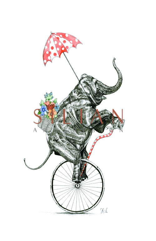 Elephants of Play Wheelbarrow I
