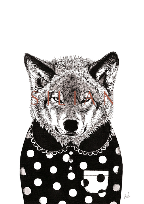 A Wolf Dress in Black
