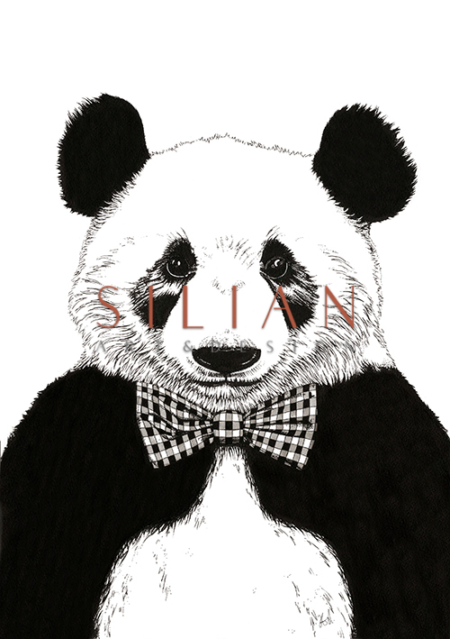 A Panda With A Tie