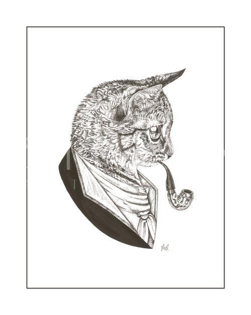 B & W Animal Portrait IV