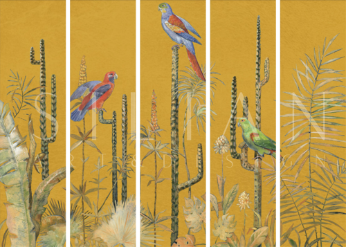 金箔中国风画