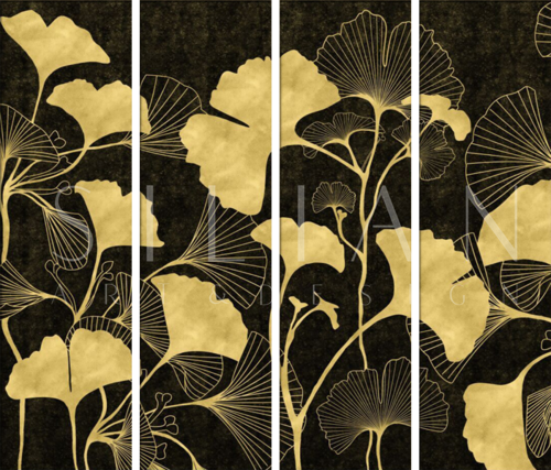 金色的银杏树