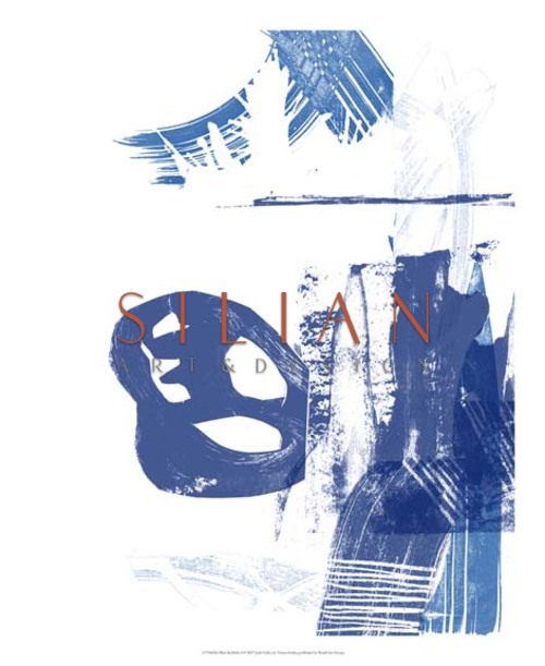 Blue Scribbles I